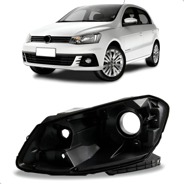 Carcaça Farol Vw Gol 2018 A 2023 Foco Simples Voyage G7 Lado Esquerdo