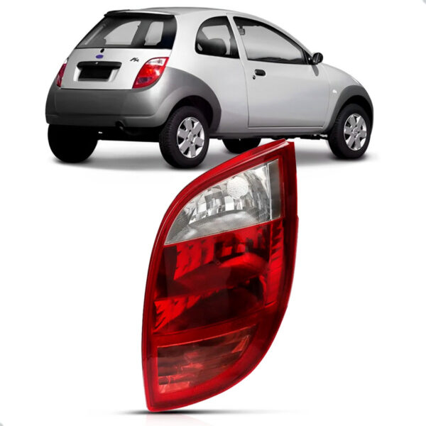 Lanterna Traseira Para Ford Ka 2002 A 2007 Cristal Re Rosa Lado Direito