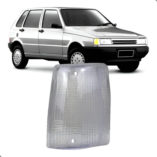 Lente Lanterna Dianteira Cristal Para Uno 1985 A 1990 Lado Direito