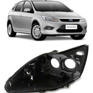 Carcaça Farol Dianteiro Para Ford Focus 2009 A 2013 Lado Esquerdo
