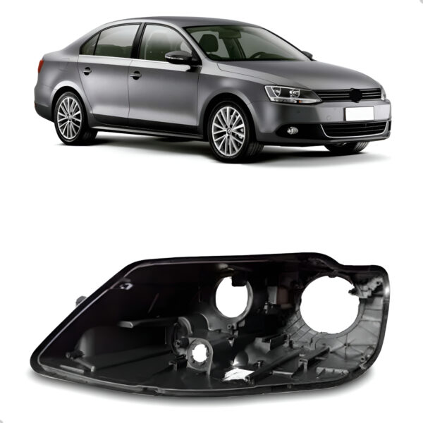 Carcaça Farol Vw Jetta 2011 2012 2013 2014 2015 A 2018 Lado Esquerdo