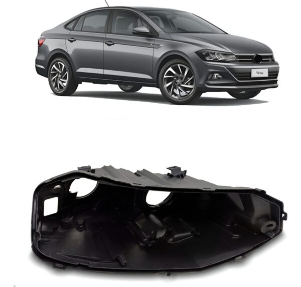 Carcaça Farol Virtus 2018 Ate 2022 Lado Direito