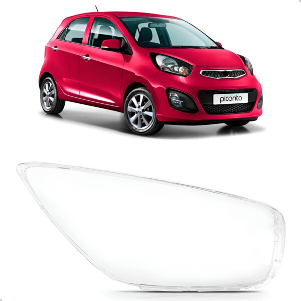 Lente Farol Dianteiro Para Kia Picanto 2012 Até 2017 Lado Direito