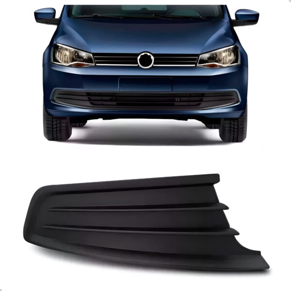 Moldura Grade Milha Vw Gol 2013 A 2016 Preto Sem Furo Lado Direito