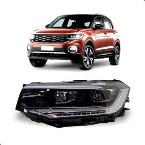 Farol Para T-cross 2019 20 21 22 2023 2024 Full Led C/motor Lado Esquerdo