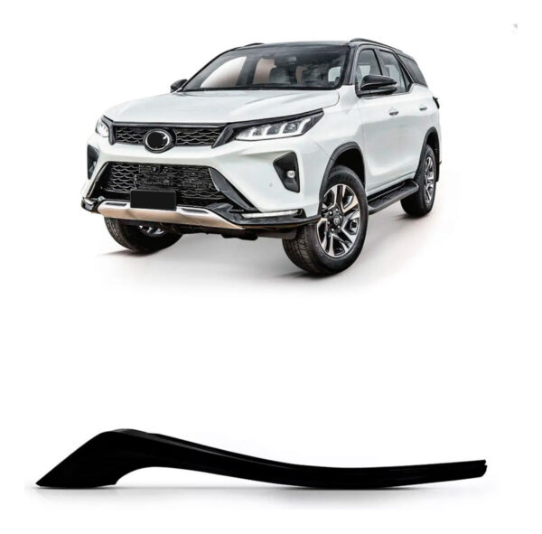 Friso Farol Para Hilux Sw4 Diamond 2021 A 2024 Black Piano Lado Esquerdo