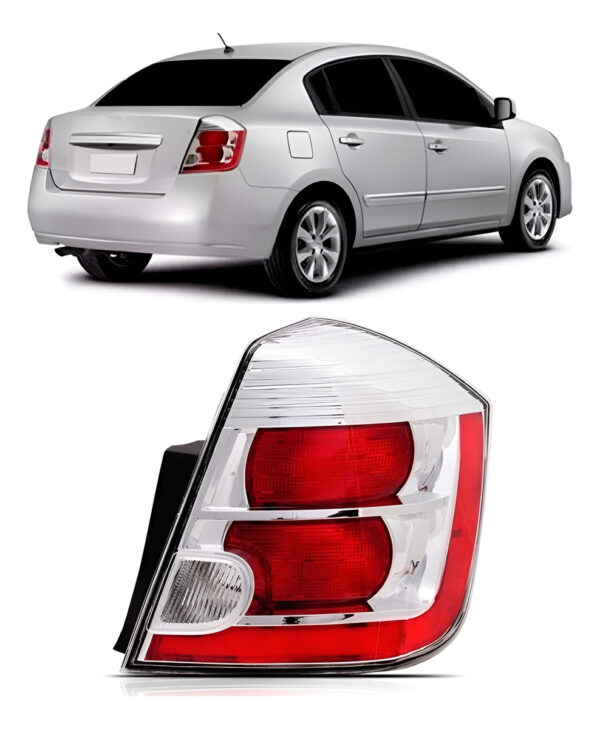 Lanterna Para Nissan Sentra 2007 08 09 2011 Traseira Bicolor Lado Direito
