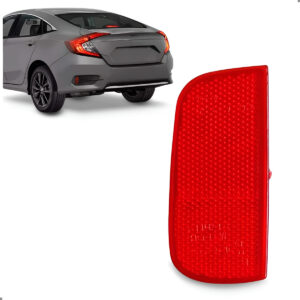 Refletor Parachoque Para Civic 2017 18 19 20 2021 Traseiro Lado Esquerdo