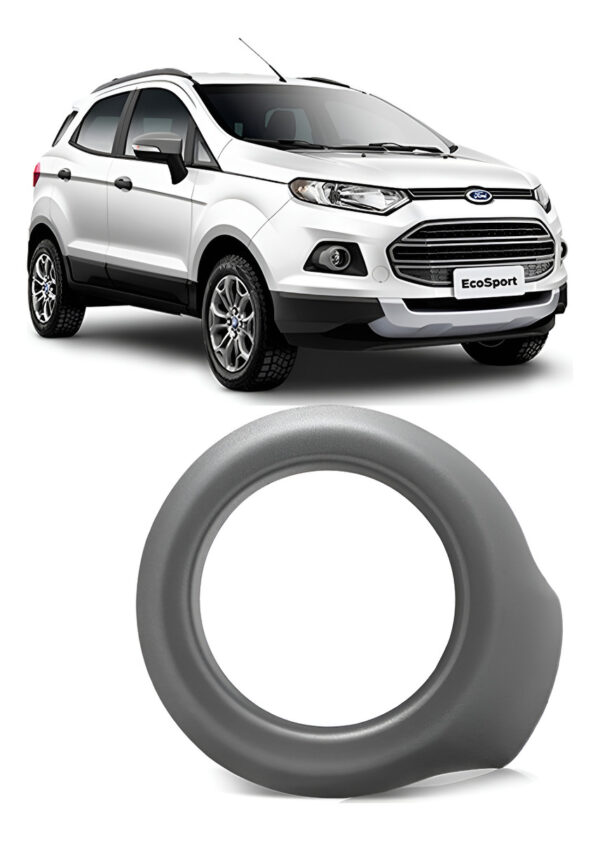 Aro Moldura Milha Ecosport 2013 2014 2015 16 2017 Cinza Lado Esquerdo