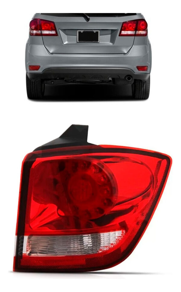 Lanterna Traseira Journey 2010 A 2015 Bicolor Com Led Lado Direito