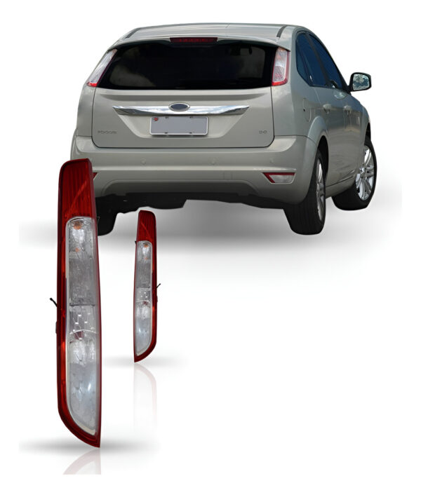 Lanterna Traseira Focus 2009 10 11 12  2013 Hatch Bicolor Lado Esquerdo