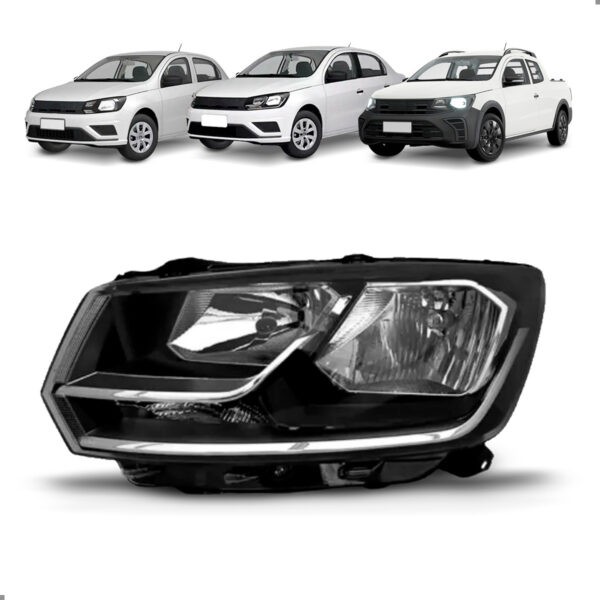 Farol Duplo Para Gol Saveiro Voyage 2018 A 2023 Lado Esquerdo