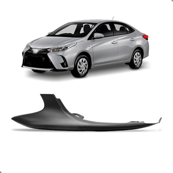 Moldura Inferior Parachoque Dianteiro Para Yaris 2023 A 2025 Lado Esquerdo