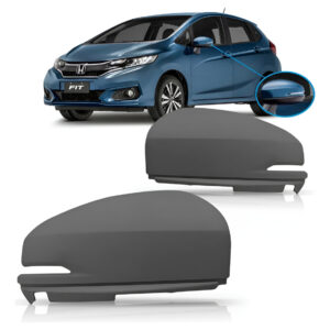 Capa Retrovisor Honda Fit 2015 2016 2017 Com Furo Pisca Lado Direito