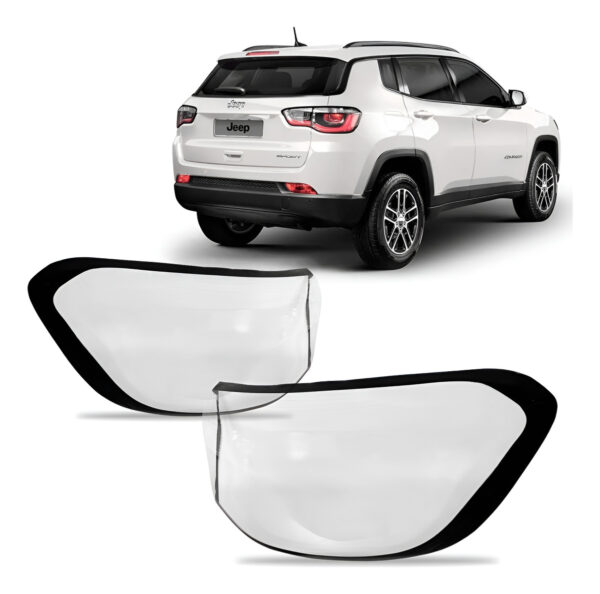 Lente Lanterna Traseira Compass 2017 2018 2019 20 2021 Canto Lado Esquerdo