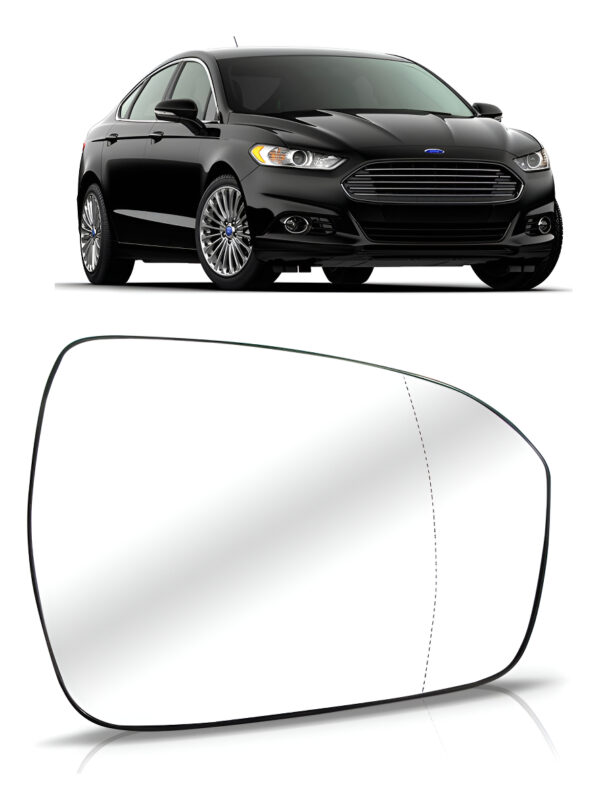 Lente Retrovisor Fusion 2013 2014 2015 2016 Com Base Lado Esquerdo