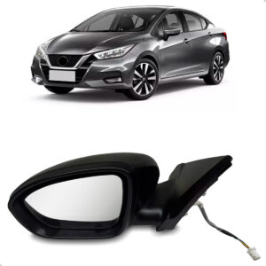 Retrovisor Sentra 22/2024 Elétrico Com Sinaleira Capa Preta Lado Esquerdo