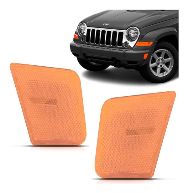 Refletor Parachoque Âmbar Cherokee Sport 2004 A 2007 Lado Direito