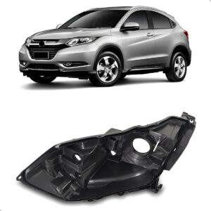 Carcaça Farol Dianteiro Para Hrv 2015 A 2018 C/ Regulador Lado Esquerdo