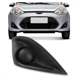 Moldura Milha Fiesta 2011 Até 2012 Sem Furo Preto Lado Direito