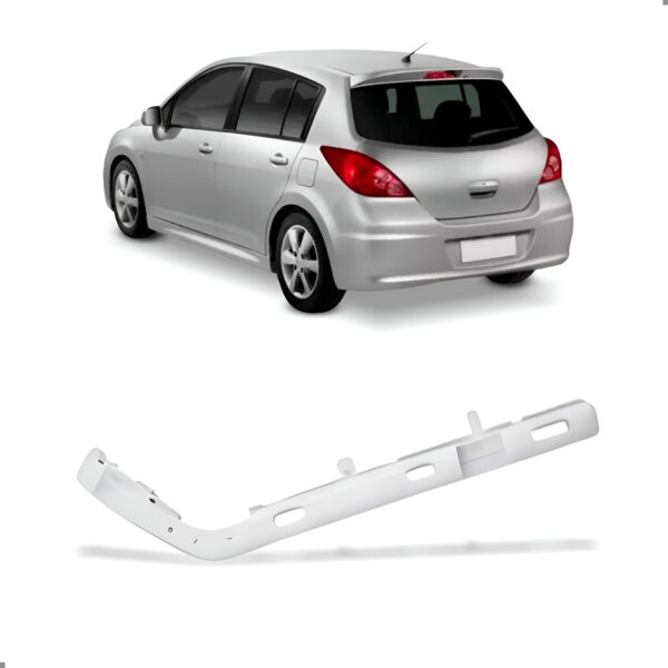 Suporte Parachoque Traseiro Para Tiida 2007 A 2010 Hatch Lado Esquerdo