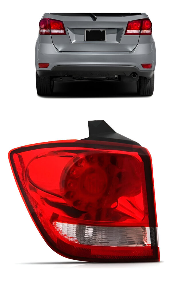 Lanterna Traseira Journey 2010 A 2015 Bicolor Com Led Lado Esquerdo