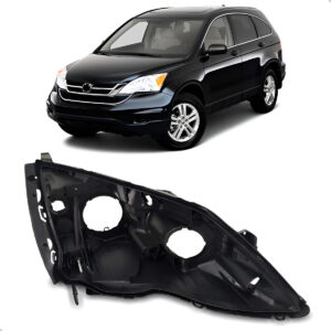 Carcaça Farol Dianteiro Crv 2007 A 2011 C/ Regulador Lado Direito