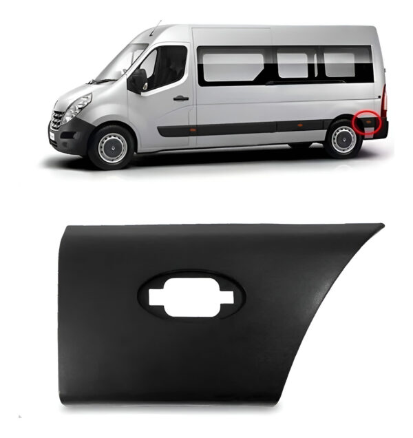 Friso Lateral Master 2013 A 2018 Traseiro Menor Com Furo Lado Direito