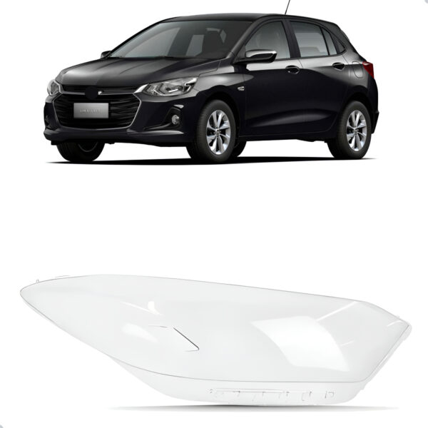 Lente Farol Para Chevrolet Onix 2020 A 2024 Lado Direito