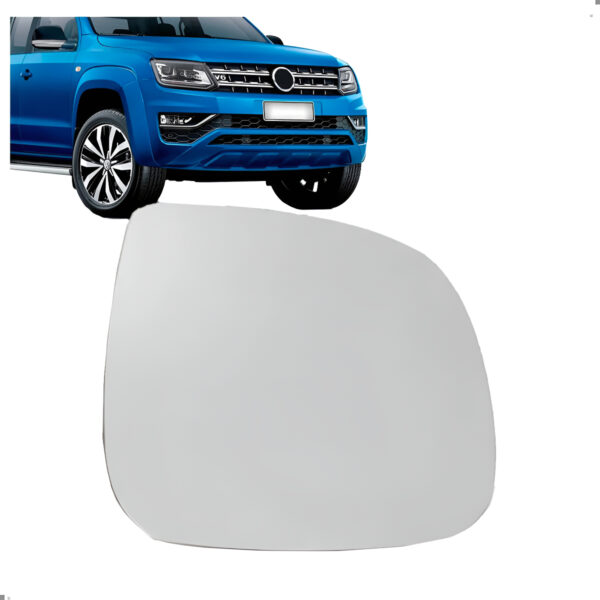 Lente Retrovisor Amarok 2010 11 12 13 14 15 A 2022 Com Base Lado Esquerdo