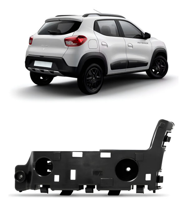 Guia Parachoque Traseiro Kwid 2018 2019 2020 2021 2022 2023 Lado Direito