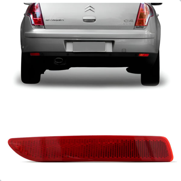 Refletor Parachoque Traseiro C4 2008 A 2014 Pallas Lado Esquerdo