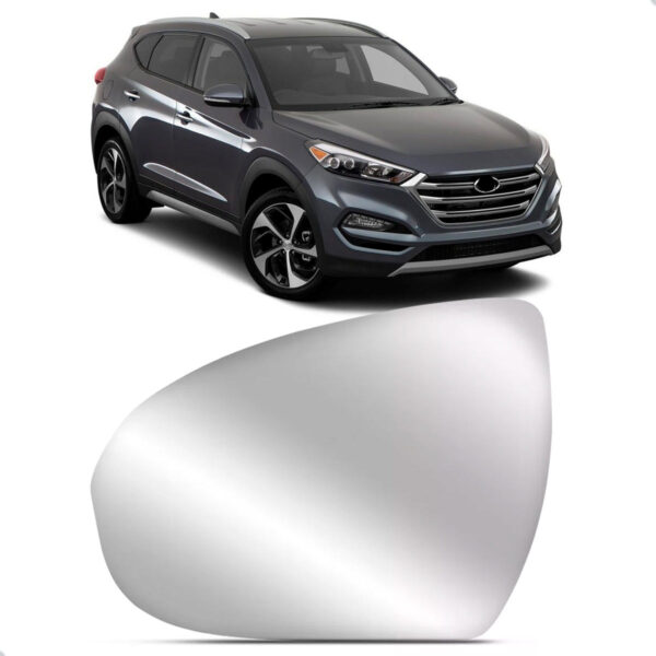 Lente Retrovisor Para Hyundai Tucson 2017 Até 2024 Lado Esquerdo