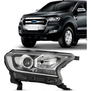 Farol Ranger 2016 17 18 19 20 20 21 22 23 Projetor Eletrico Lado Direito