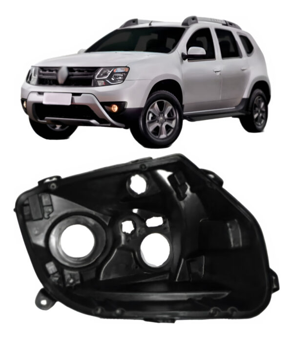 Carcaça Farol Duster 2010 2011 2012 2013 2014 2015 Lado Esquerdo