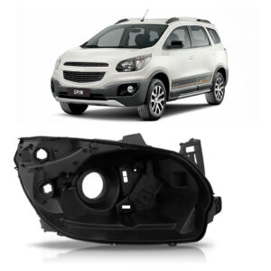 Carcaça Farol Spin 2012 2013 2014 2015 2016 Elétrico Lado Direito