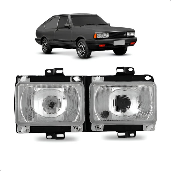 Farol Dianteiro Passat Pointer 1983 84 85 87 1988 Foco Duplo Lado Esquerdo
