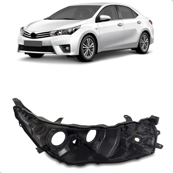 Carcaça Farol Corolla 2014 A 2017 Sem Projetor Sem Led Lado Direito