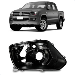 Carcaça Farol Dianteiro Vw Amarok 2010 A 2016 Lado Direito