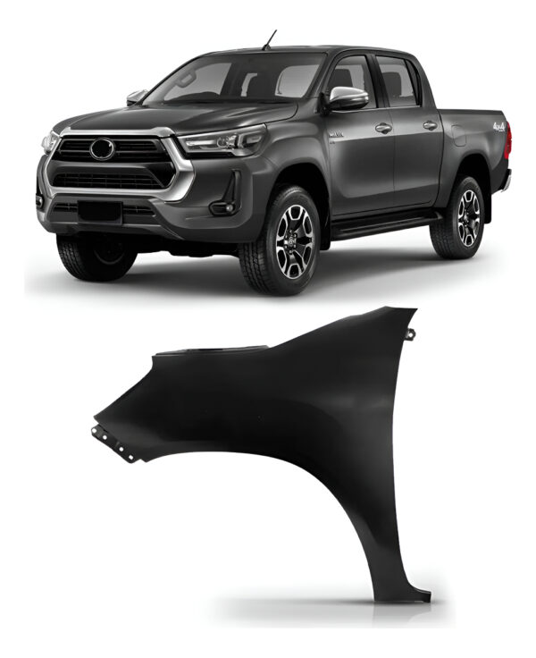 Paralama Para Toyota Hilux 2023 A 2016 Cabine Simples S/pisc Lado Esquerdo
