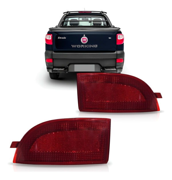 Refletor Olho De Gato Strada 2014 2015 2016 2017 Traseiro Lado Esquerdo