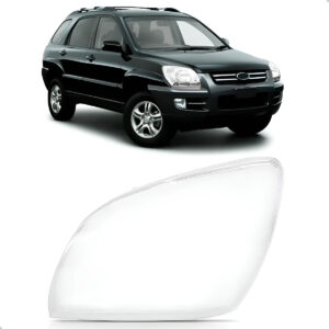 Lente Farol Para Kia Sportage 2006 Até 2009 Lado Esquerdo