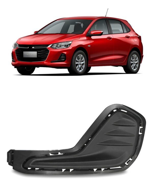 Moldura Milha Onix Plus Lt 2020 A 2023 S/furo Milha Lado Esquerdo