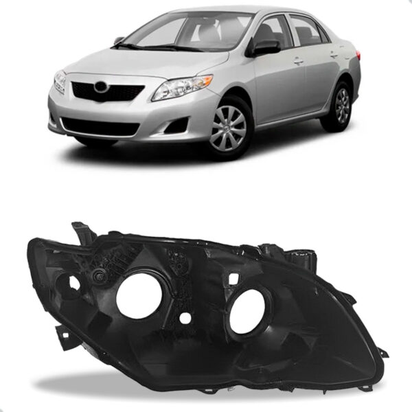 Carcaça Farol Dianteiro Corolla 2009 A 2011 Lado Direito