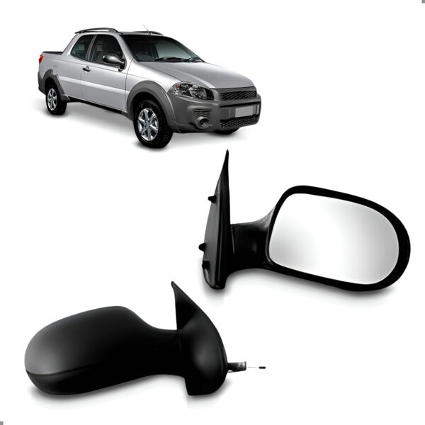 Retrovisor Strada 2011 A 2019 Manual Cabine Dupla Lado Direito