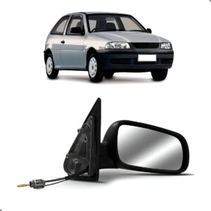 Retrovisor Externo Para Gol 1999 A 2008 Com Controle Lado Direito