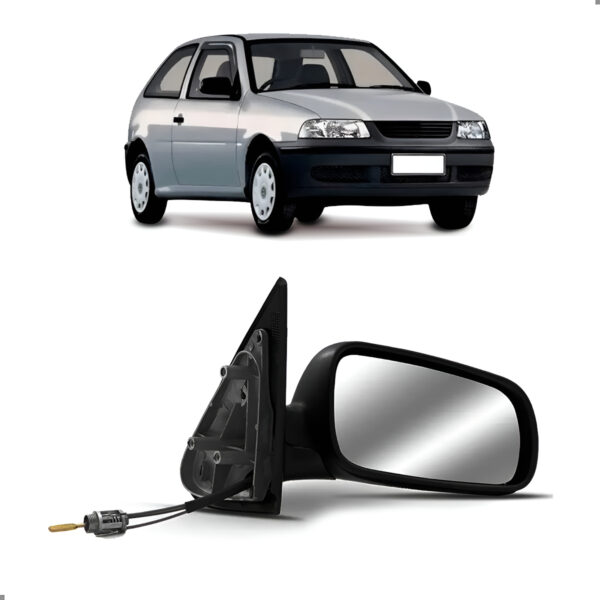 Retrovisor Externo Para Gol 1999 A 2008 Com Controle Lado Direito