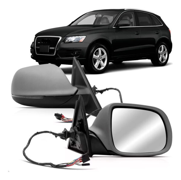 Retrovisor Para Audi Q5 2009 A 2016 Elétrico C/ Sinaleira Lado Direito