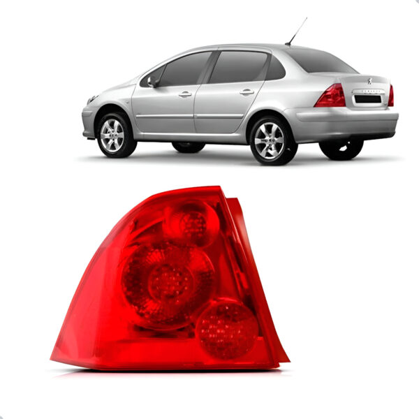 Lanterna Traseira Para Peugeot 307 Ano 2007 A 2012 Sedan Lado Esquerdo