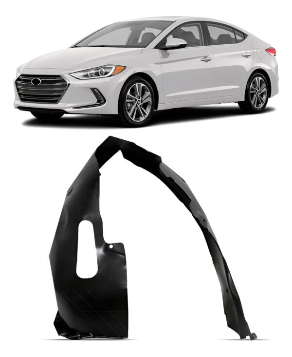 Protetor Caixa De Roda Dianteiro Elantra 2017 18 Resistente Lado Esquerdo